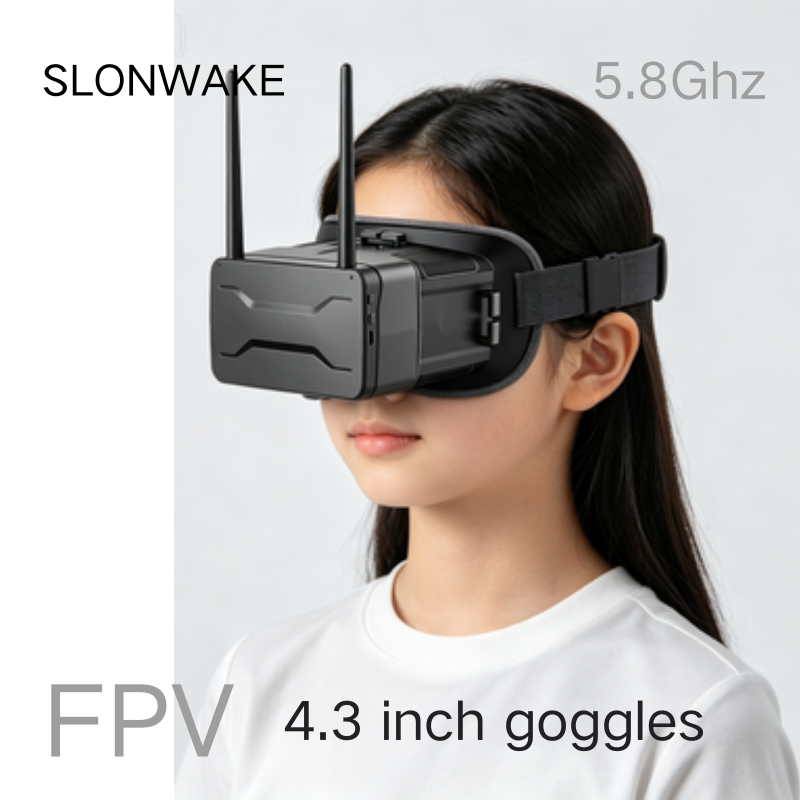 5.8G FPV Goggles 4.3 Inch 480* - Drone Racing Antenna ulasan dan harga