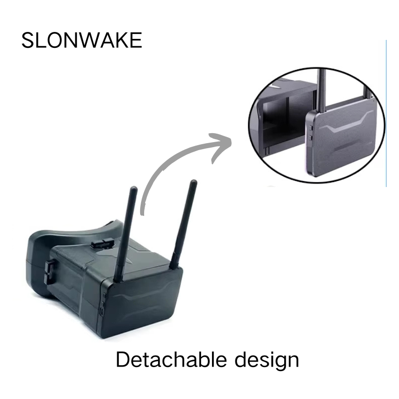 5.8G FPV Goggles 4.3 Inch 480* - Drone Racing Antenna ulasan dan harga